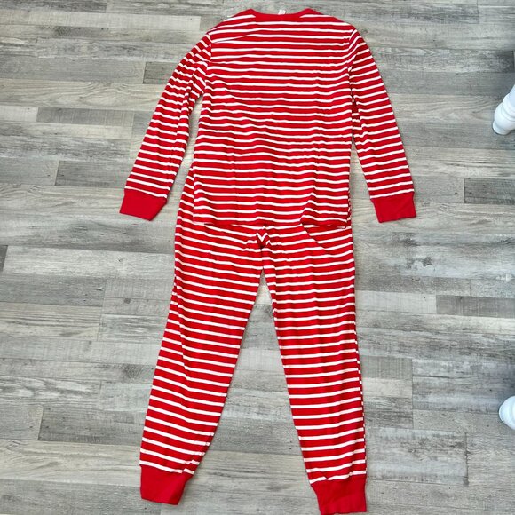 Target Men's NWT Red White Stripe Pajama Set Size Large Cotton R23 - Picture 7 of 7